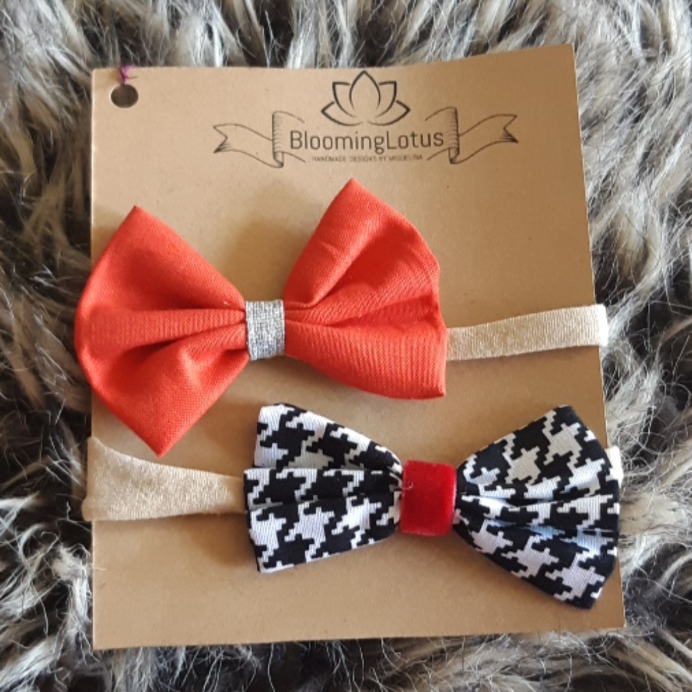 2 nylon headbands for girls